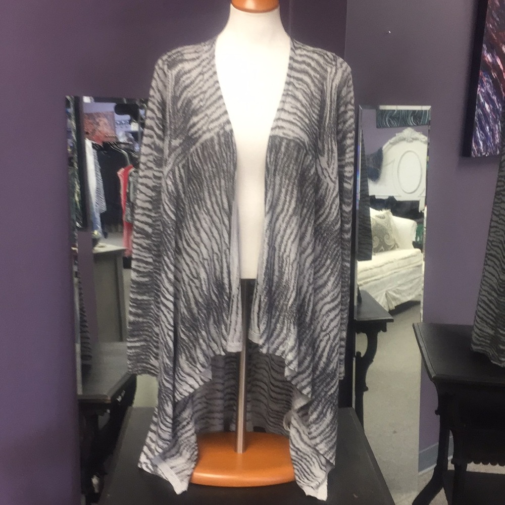 Zebra print cardigan